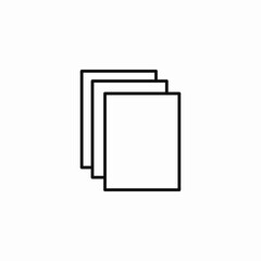stack of documents icon sign vector