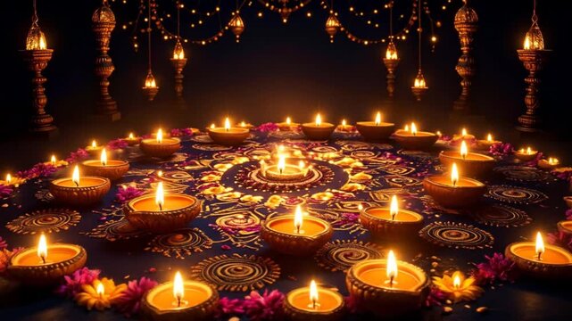 Diwali Celebration:  A Circle of Warmth and Light