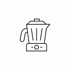 electric blender kitchen icon sign vector