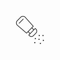 pouring salt shaker icon sign vector