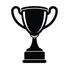 gold cup isolated on white