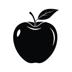 vector illustration of a green apple