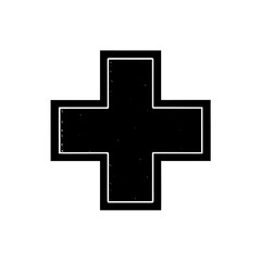 Obraz premium vector cross icon