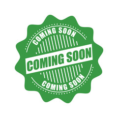 Coming Soon Stamp Label – New Release Announcement Vector