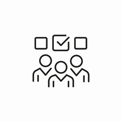 people group vote icon sign vector