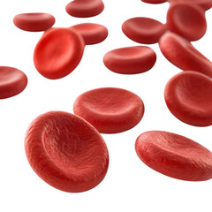 Microscopic View: Red Blood Cells in Motion