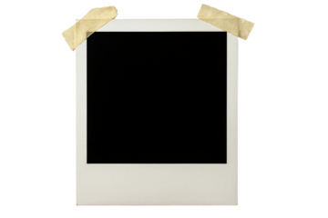 A black and white photo with a white border