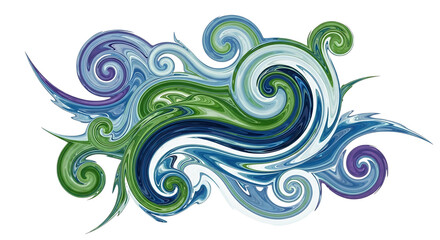 Fototapeta premium Abstract swirling pattern design