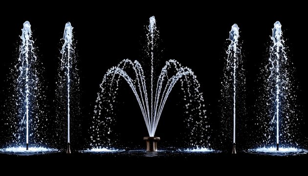 Water jets fountain design