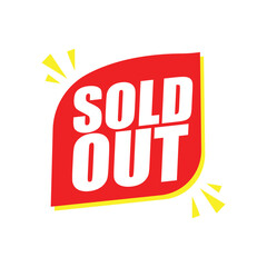 Sold Out Tag label– Product Unavailable Vector Label