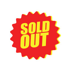 Sold Out Tag label– Product Unavailable Vector Label