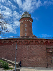 Old lighthouse in Kolobrzeg on the Baltic Sea in Poland
