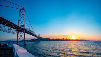 Fototapeta premium sol ponte e forte em Florianópolis Santa Catarina Brasil florianopolis 