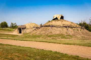 Slant Indian village in Fort Abraham Lincoln State Park