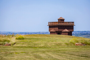 Infantry Block House at Fort Abraham Lincoln State Park