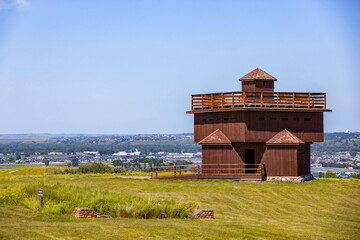 Infantry Block House at Fort Abraham Lincoln State Park