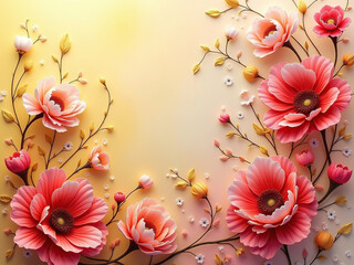 Fototapeta premium abstract floral background