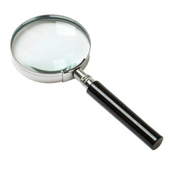 Magnifying Glass: Close-Up View of a Handheld Lens for Detailed Examination