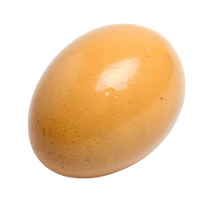 Perfect Brown Egg: Farm Fresh, Nutritional Value, Cooking Ingredient, Oval Shape, Chicken Egg, Isolated on White