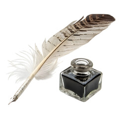 Quill Pen and Inkwell: A Classic Writing Tool