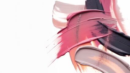 Color Palette Strokes: A vibrant display of cosmetic product swatches, offering a rich tapestry of textures and colors for the beauty aficionado.