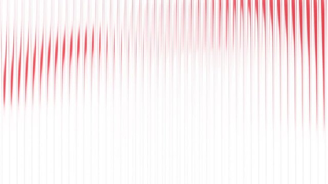 Abstract 3d render, background animation with ribbed glass effect, 4k seamless looped video
