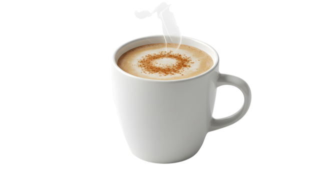 Hot Cappuccino with Heart Foam Art