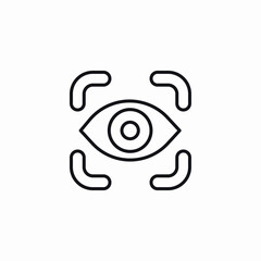 eye framing icon sign vector