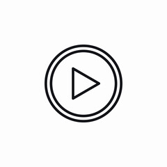 play video icon sign vector