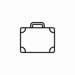 travel suitcase icon sign vector