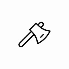 axe tool icon sign vector