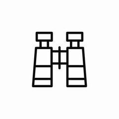 isolated binoculars icon sign vector