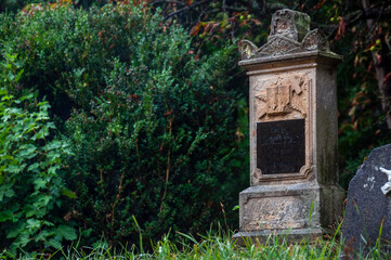 Fototapeta premium Abandoned Old Historic Ruined Decaying Stone Church 