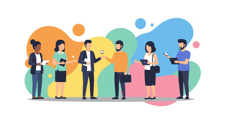 Diverse team of professionals collaborating, ideal for websites and presentations on teamwork and collaboration.