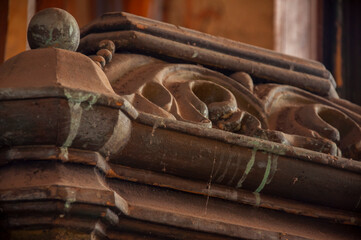 Abandoned Old  Historic Ruined Decaying  Stone Church 