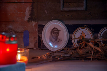 Abandoned Old  Historic Ruined Decaying  Stone Church 