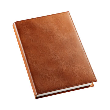 Leather-Bound Cocktail Menu with Elegant Design isolated On Transparent Png Background.