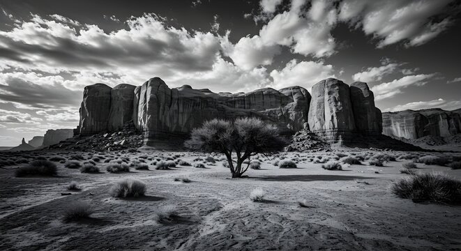 Monument Valley Desert Landscape
