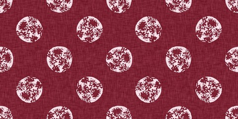 Polka dot blockprint seamless border. Neutral unisex whimsical style for edging, ribbons and handmade print texture. All over vintage tape. 