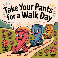 Take Your Pants for a Walk Day - Fun and Quirky Celebration of Casual Fashion.