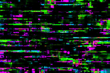 Cyber glitch space digital technology abstract background