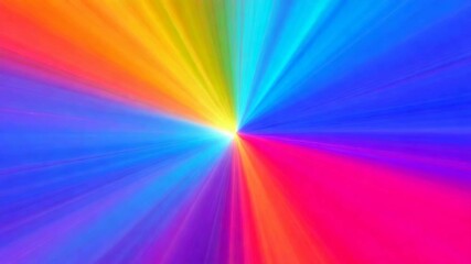 Vibrant abstract starburst in rainbow colors representing pride and diversity - Powered by Adobe