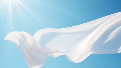 Abstract soft texture in clean white and blue, wellness and spa background with copy space - Powered by Adobe