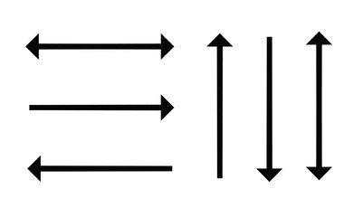 Arrows, Directional Arrow Pack - Black Icons