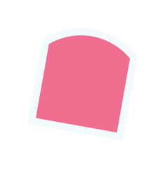 Bold brutalist abstract sticker. Minimal geometric form and abstract element. Modern icon, y2k style, sticker design, suitable for trendy applications and graphic projects.