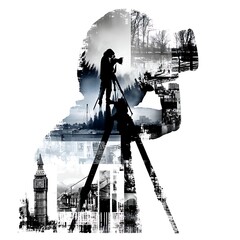 Creative Photography Art Featuring Cityscapes and Nature Elements