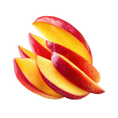 Fresh, juicy slices of a ripe mango, ready to be enjoyed