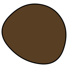 Chocolate Brown Ellipse