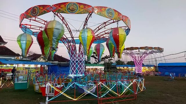 ferris wheel on a sunny day