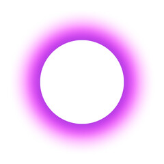 Circular frame element with pink and purple gradient and noise texture with a transparent background.